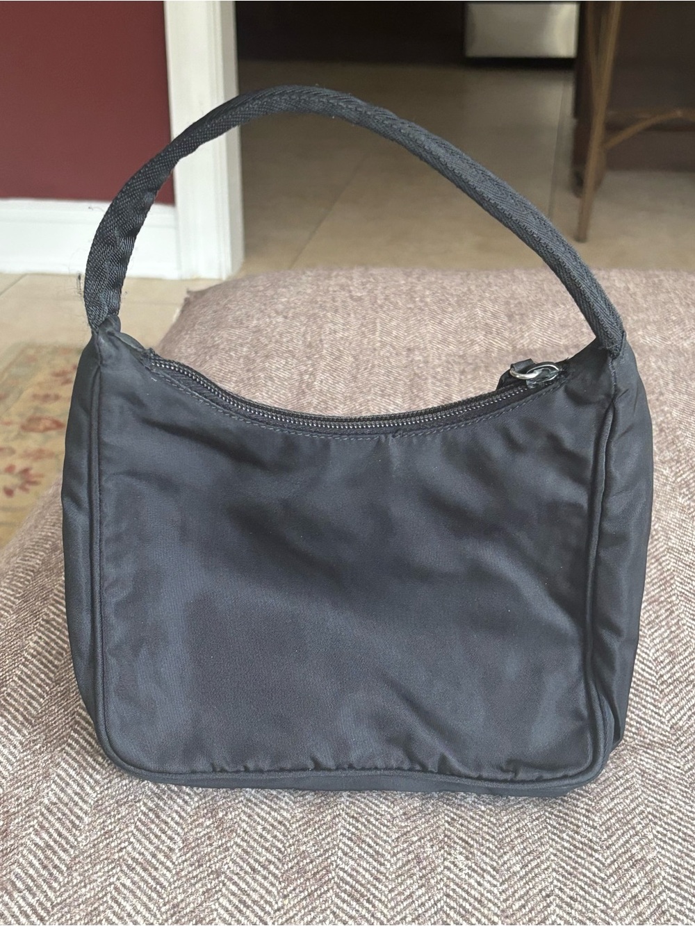 Prada Tessuto Black Nylon Vintage Mini Bag Black - Picture 11 of 11